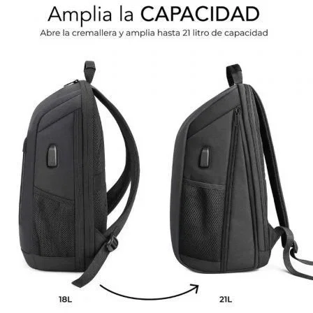 Subblim Nomad Xpand Air Padding Mochila Expandible 18-21L Negro Subblim Nomad Xpand Air Padding Mochila Expandible 18-21L Negro